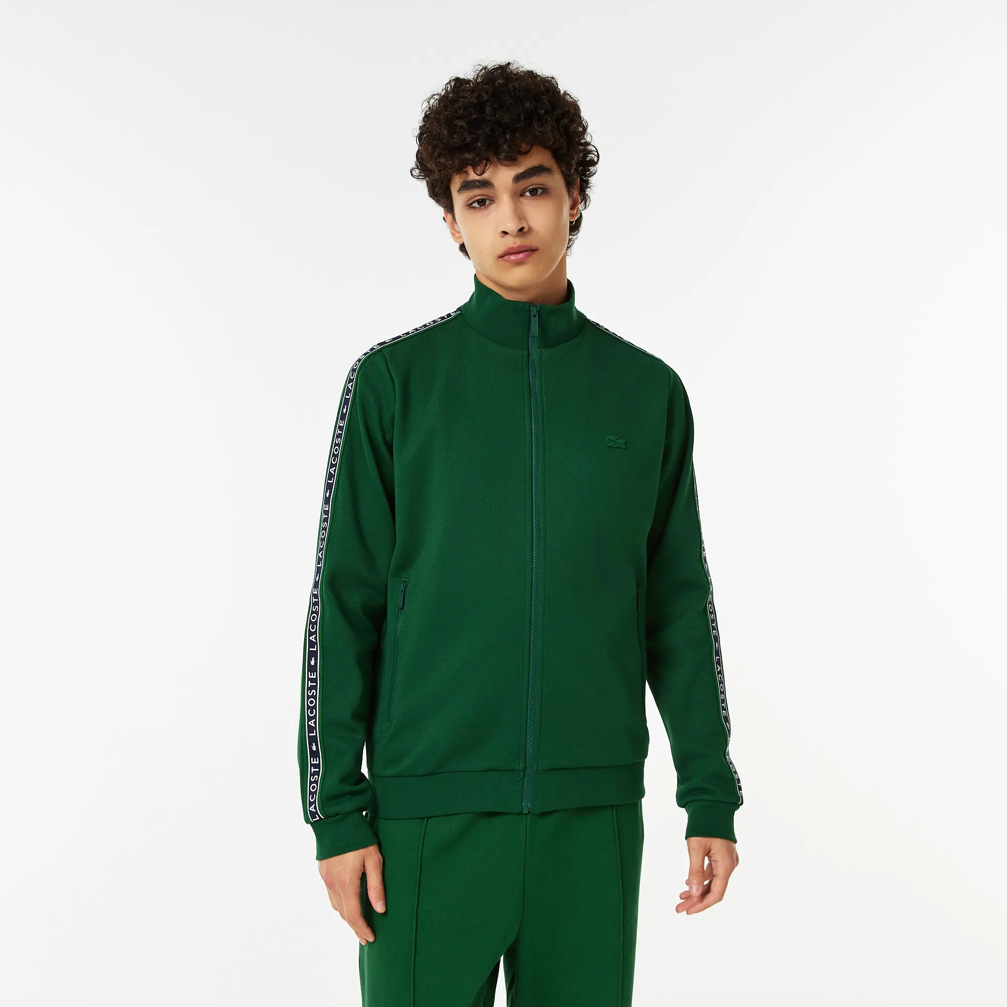 Мужская толстовка Lacoste на молнии, зеленый, арт. SH0312
