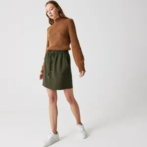 Женская юбка Lacoste с регулируемым поясом, зеленый, арт. JF0108