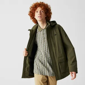 Мужская водоотталкивающая куртка Lacoste, хаки, арт. BH0208