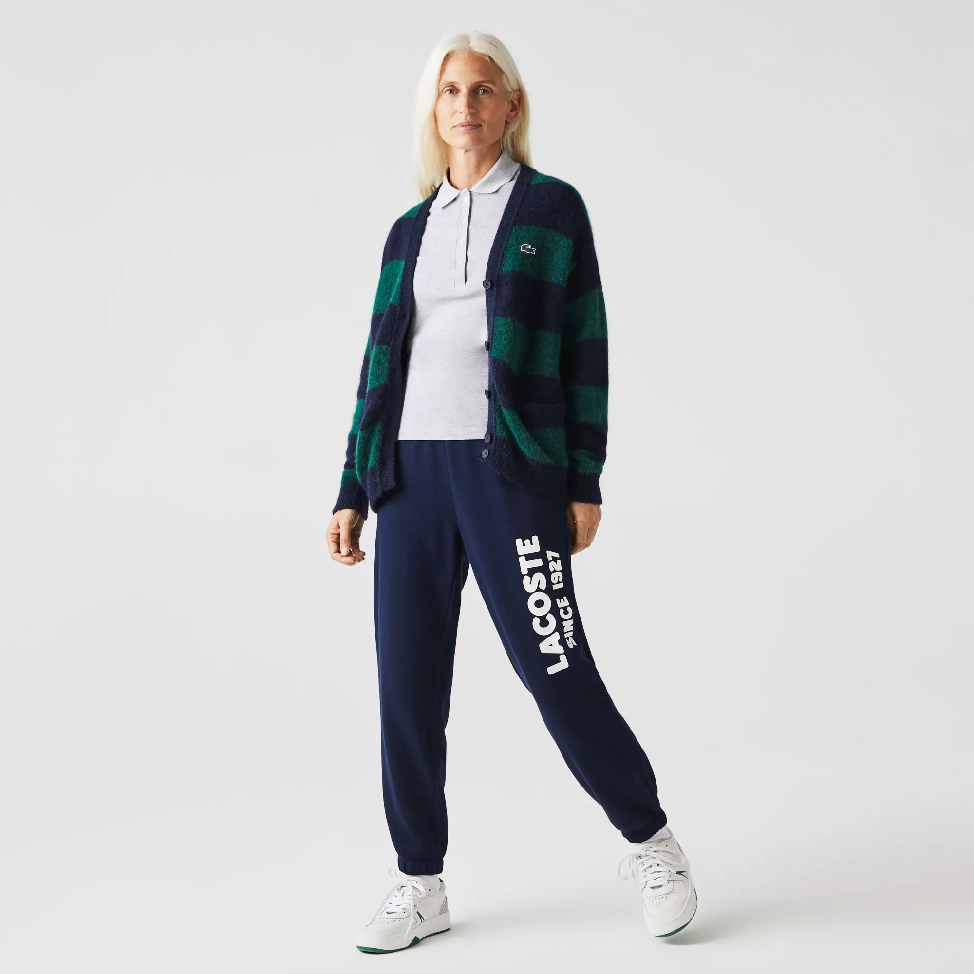 Женские лёгкие флисовые спортивные брюки Lacoste, синий, арт. XF7989