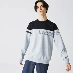 Мужская толстовка Lacoste с большим логотипом, черный, арт. SH0206