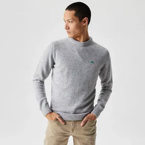 Мужской свитер Lacoste Regular Fit с принтом, серый, арт. AH2341
