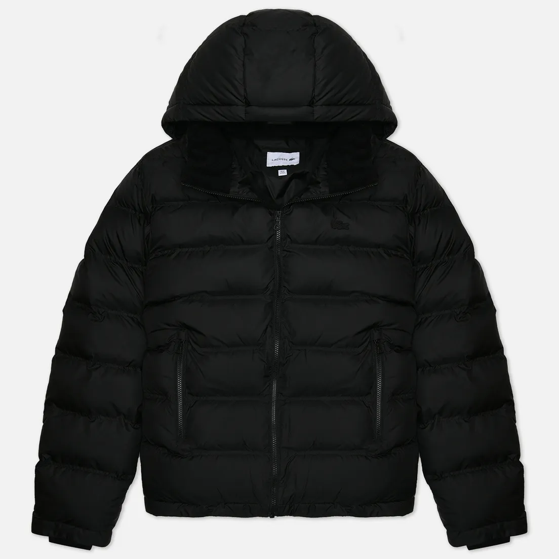 Мужская куртка Lacoste Hooded Quilted, черный, арт. BH7460R