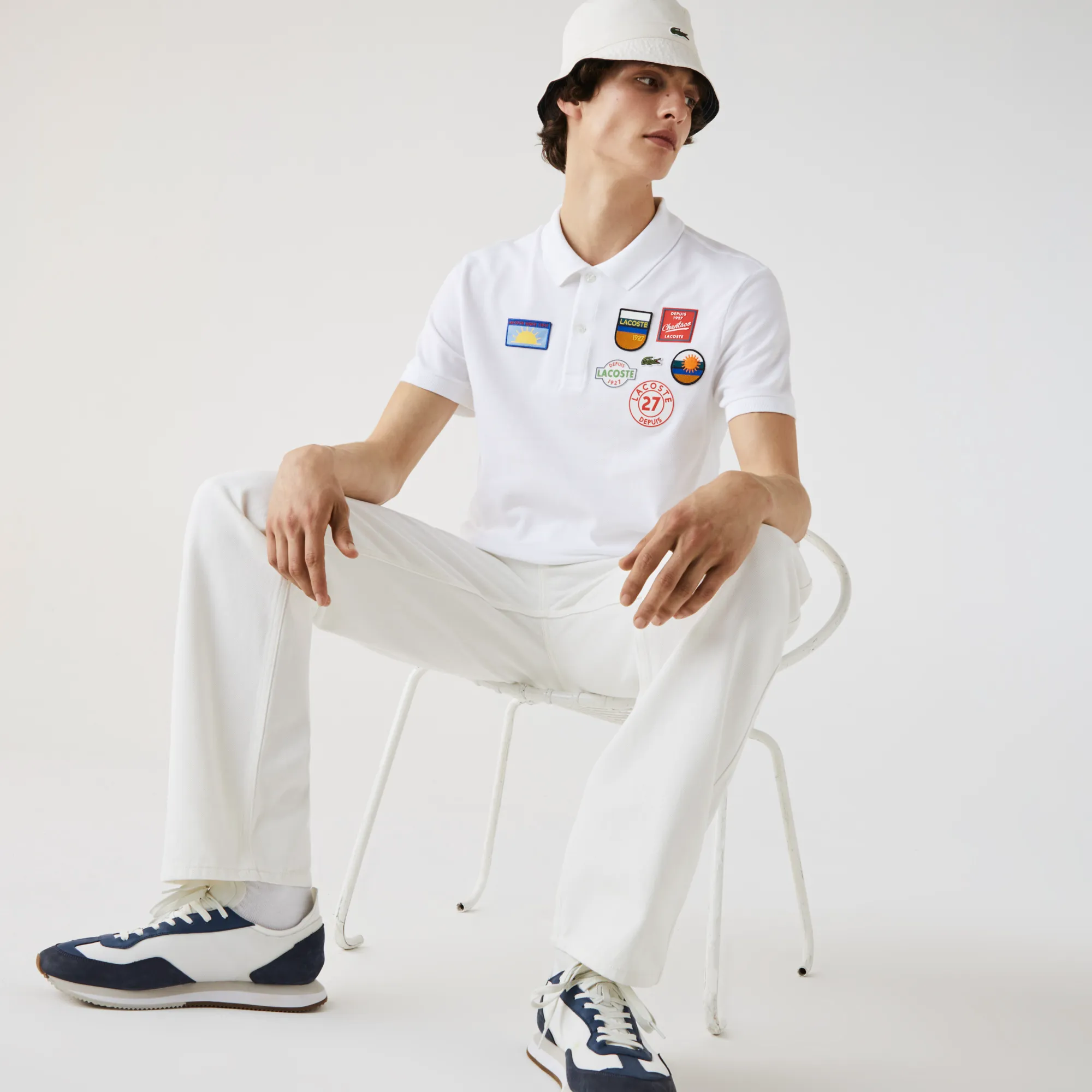 Мужское поло Lacoste Regular Fit, белый, арт. PH1842