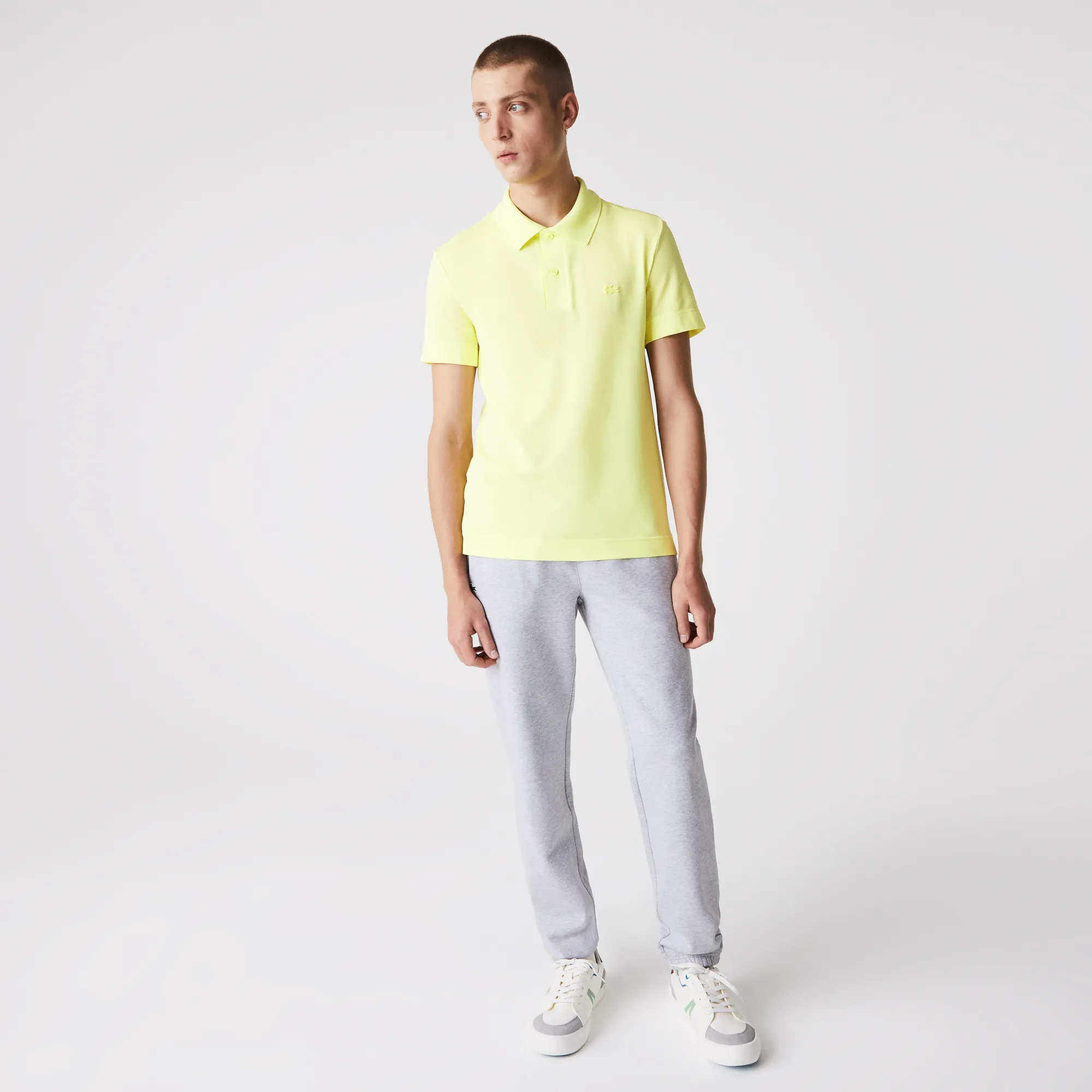 Мужское поло Lacoste Slim Fit из органического хлопка, желтый, арт. PH1909