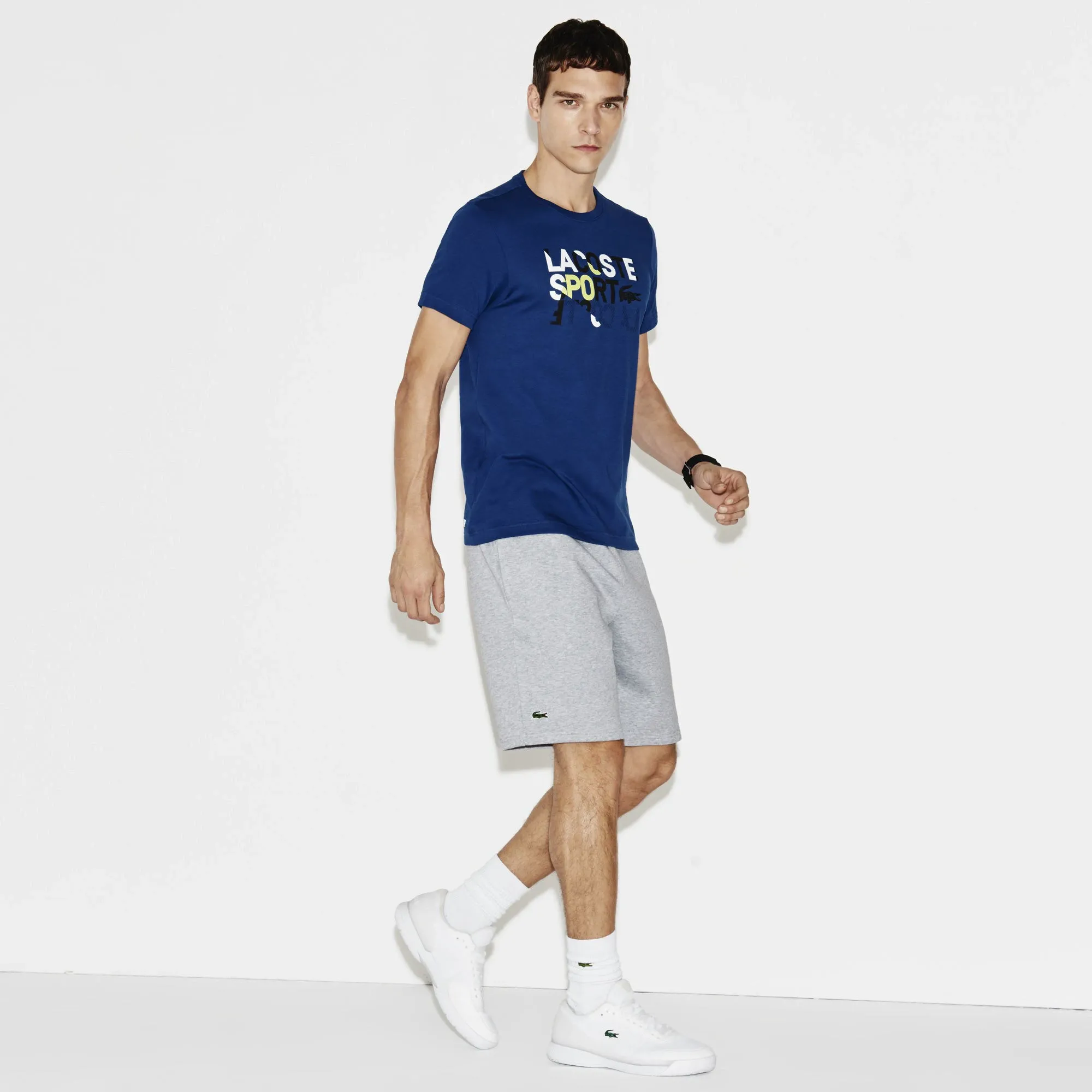 Хлопковая футболка Lacoste, синий, арт. GH2136