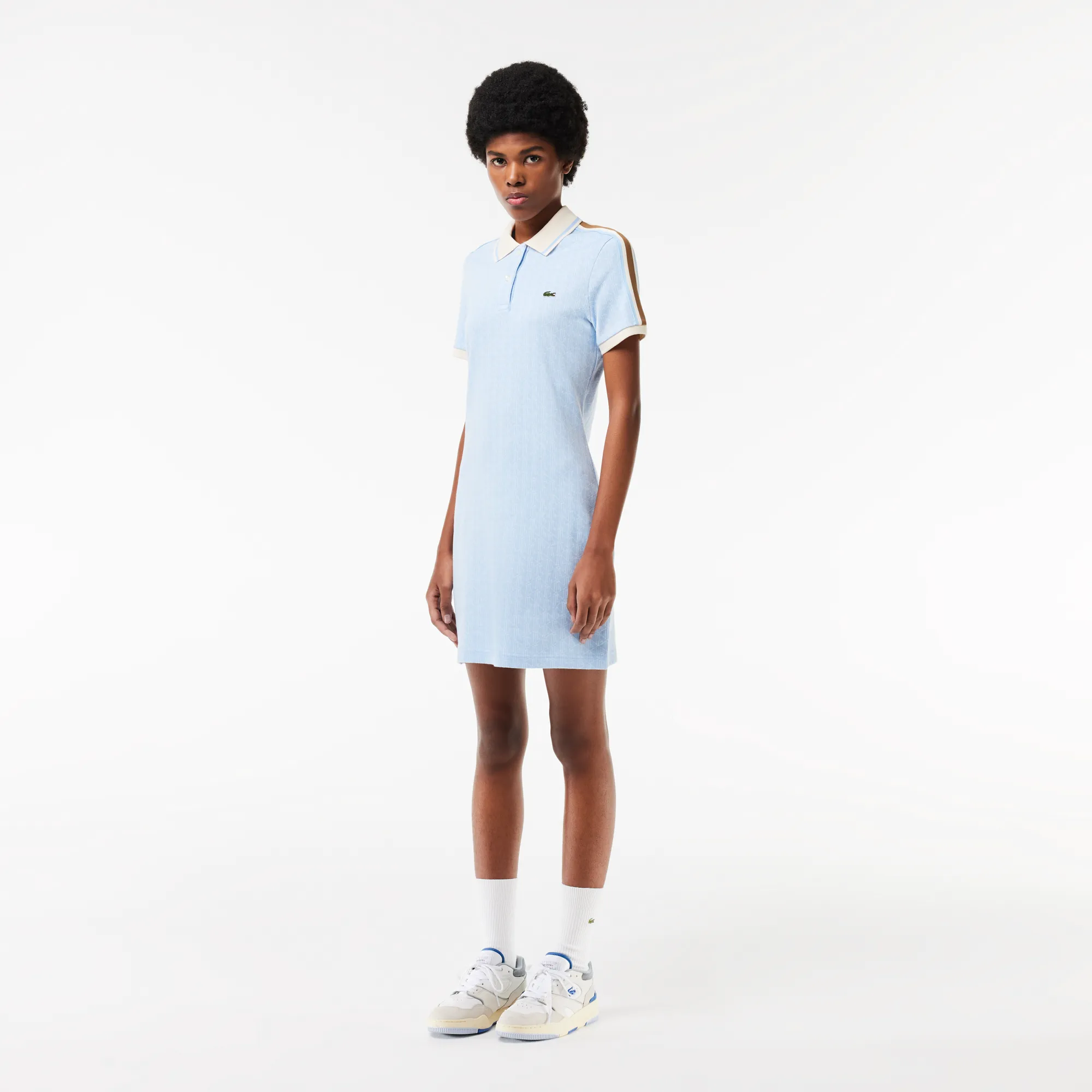 Женское платье-поло Lacoste Slim Fit, голубой, арт. EF1676