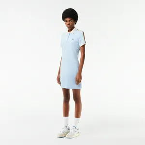 Женское платье-поло Lacoste Slim Fit, голубой, арт. EF1676