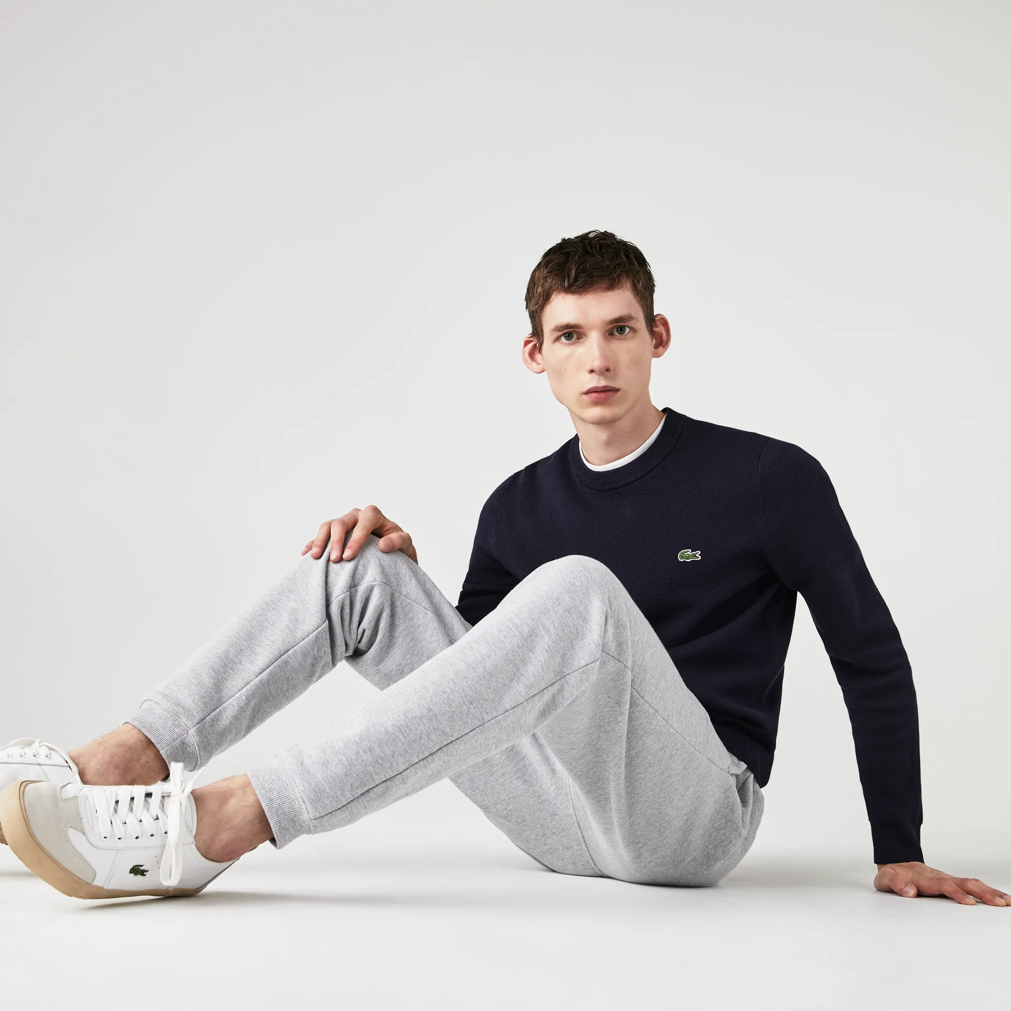 Мужской свитер Lacoste из органического хлопка, синий, арт. AH1964