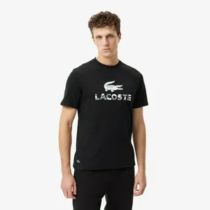 Мужская хлопковая футболка Lacoste, черный, арт. TH5509