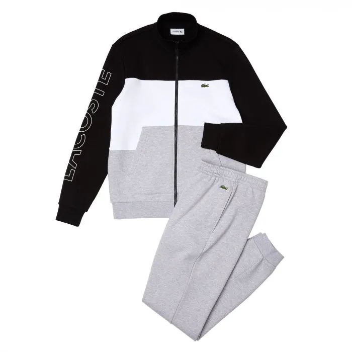Мужской флисовый спортивный костюм Lacoste, белый, арт. WH7161