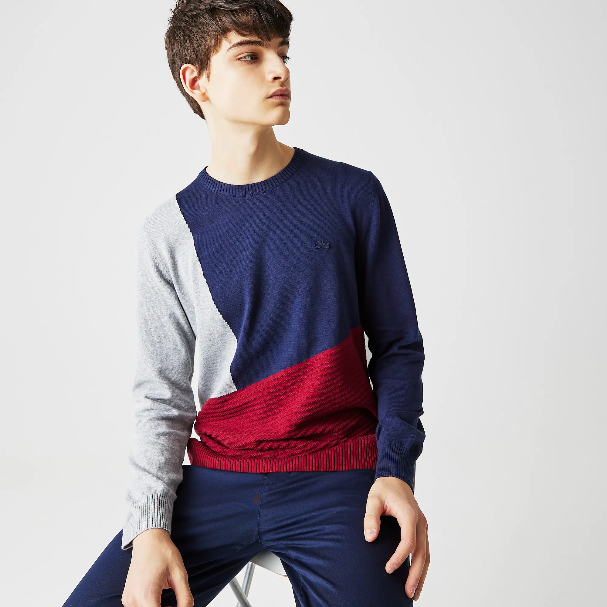 Мужской свитер Lacoste Regular Fit, синий, арт. AH2215