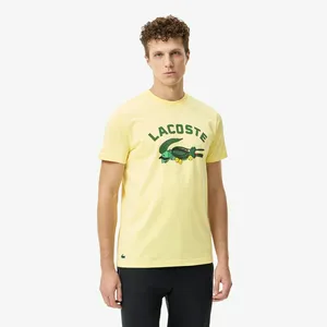 Мужская хлопковая футболка Lacoste, желтый, арт. TH4760
