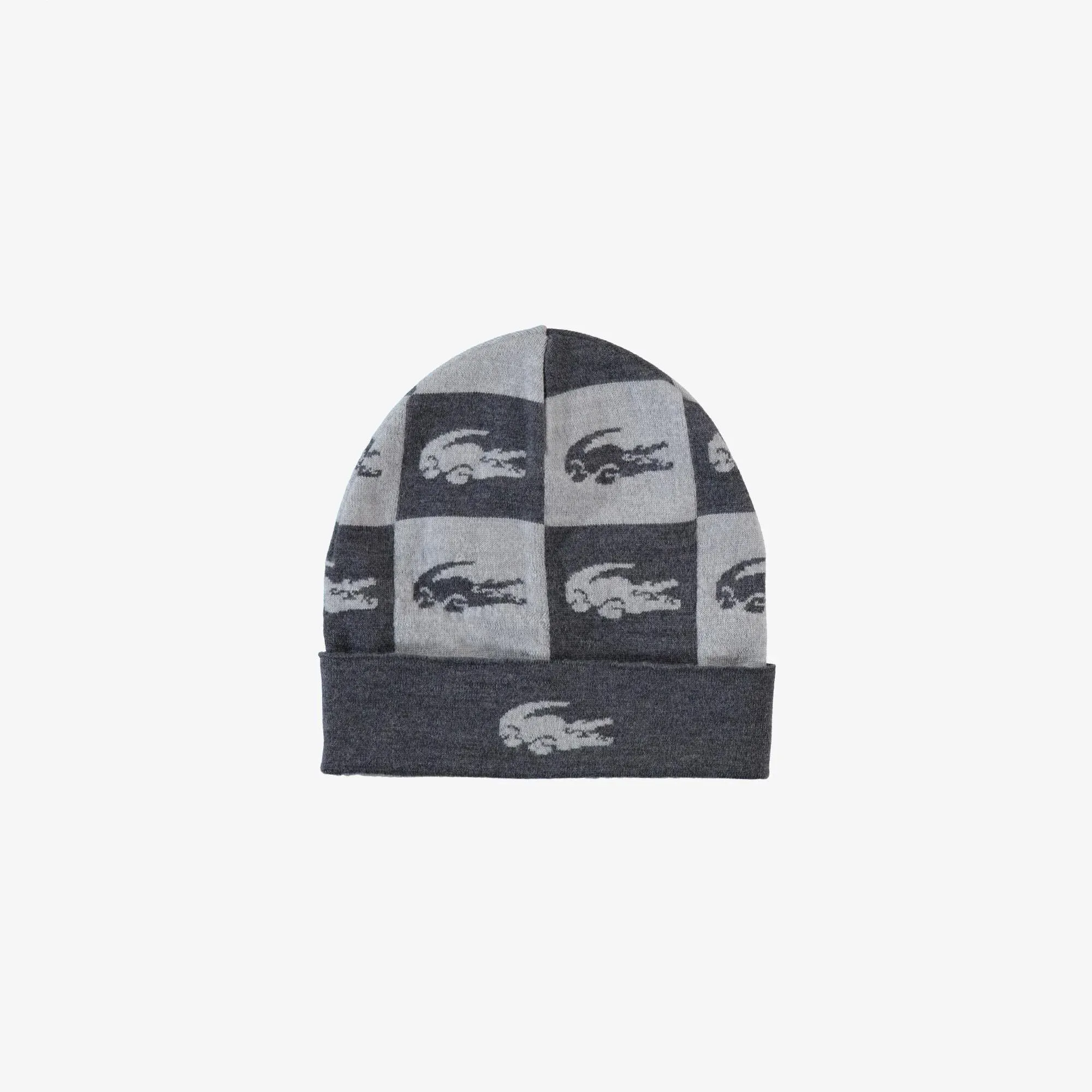 Шерстяная вязаная шапка Lacoste Unisex, серый, арт. RB2211