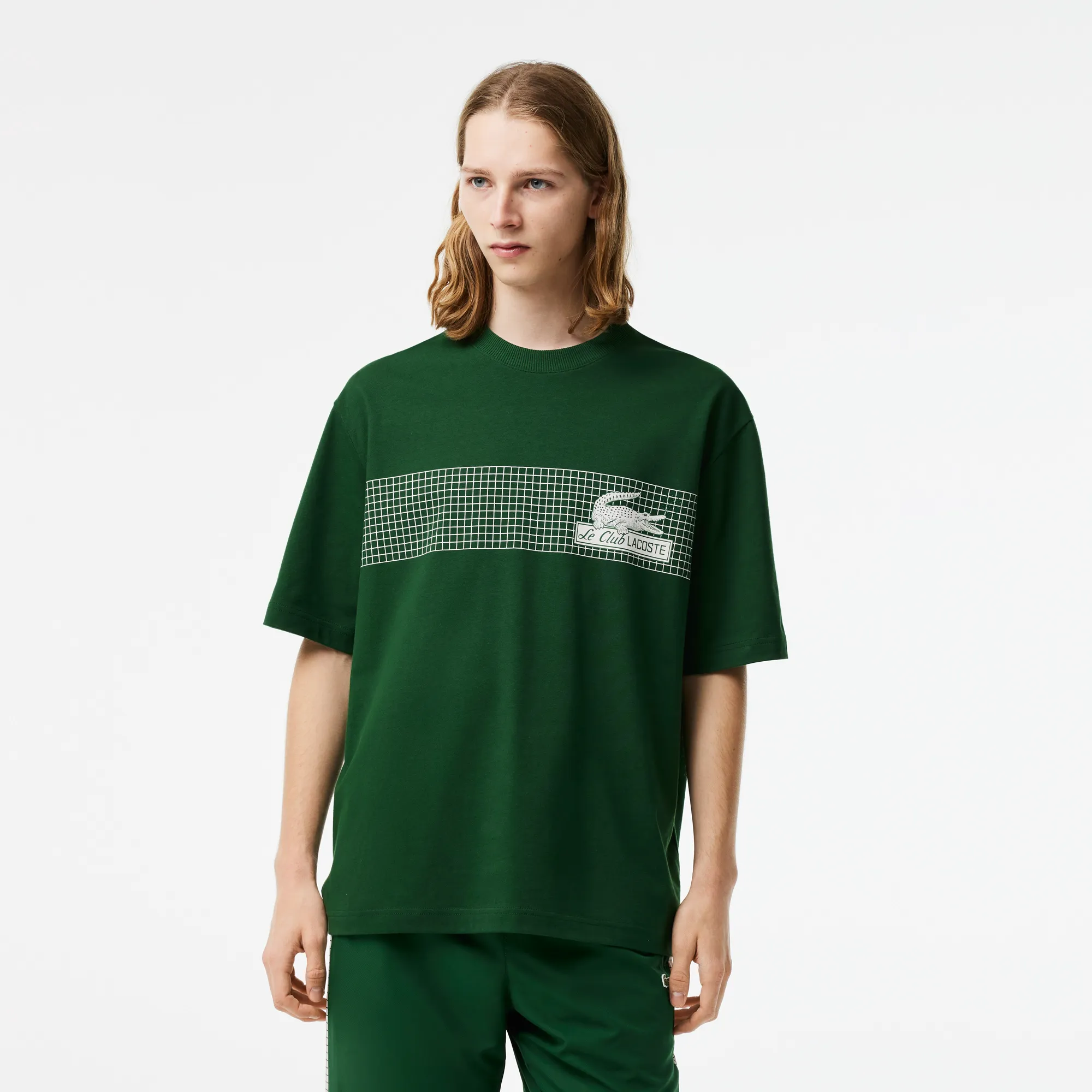 Мужская футболка Lacoste из органического хлопка, зеленый, арт. TH5590