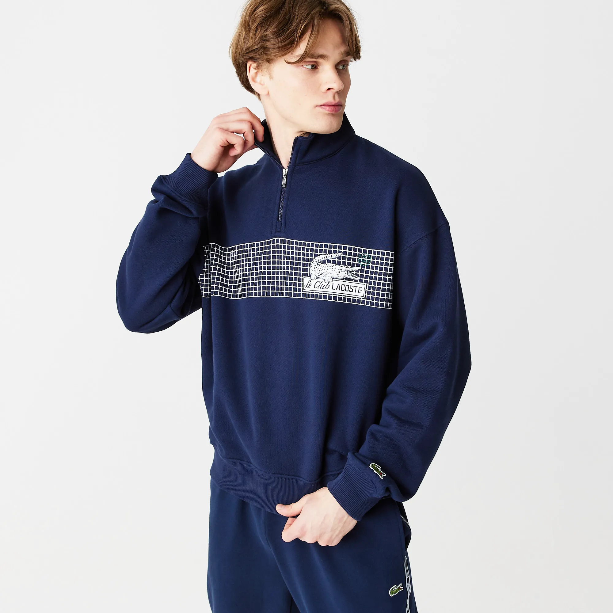 Мужская толстовка Lacoste, синий, арт. SH5595