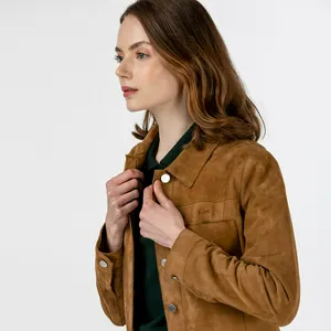 Женская куртка Lacoste на пуговицах, коричневый, арт. BF0124