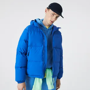 Мужская стеганая водоотталкивающая короткая куртка Lacoste, синий, арт. BH3522