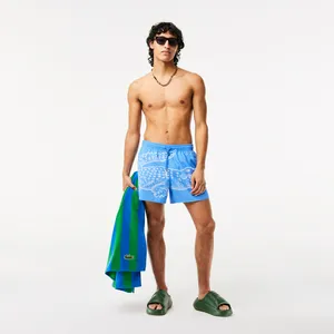 Мужские купальные шорты Lacoste, голубой, арт. MH5660