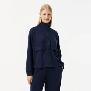 Женская толстовка Lacoste Loose Fit на молнии, синий, арт. SF0513