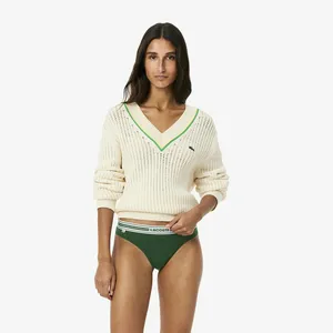 Женские трусики-стринги Lacoste, зеленый, арт. 8F5198