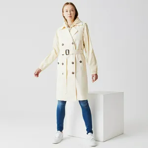 Плащ Lacoste с поясом, белый, арт. BF2322