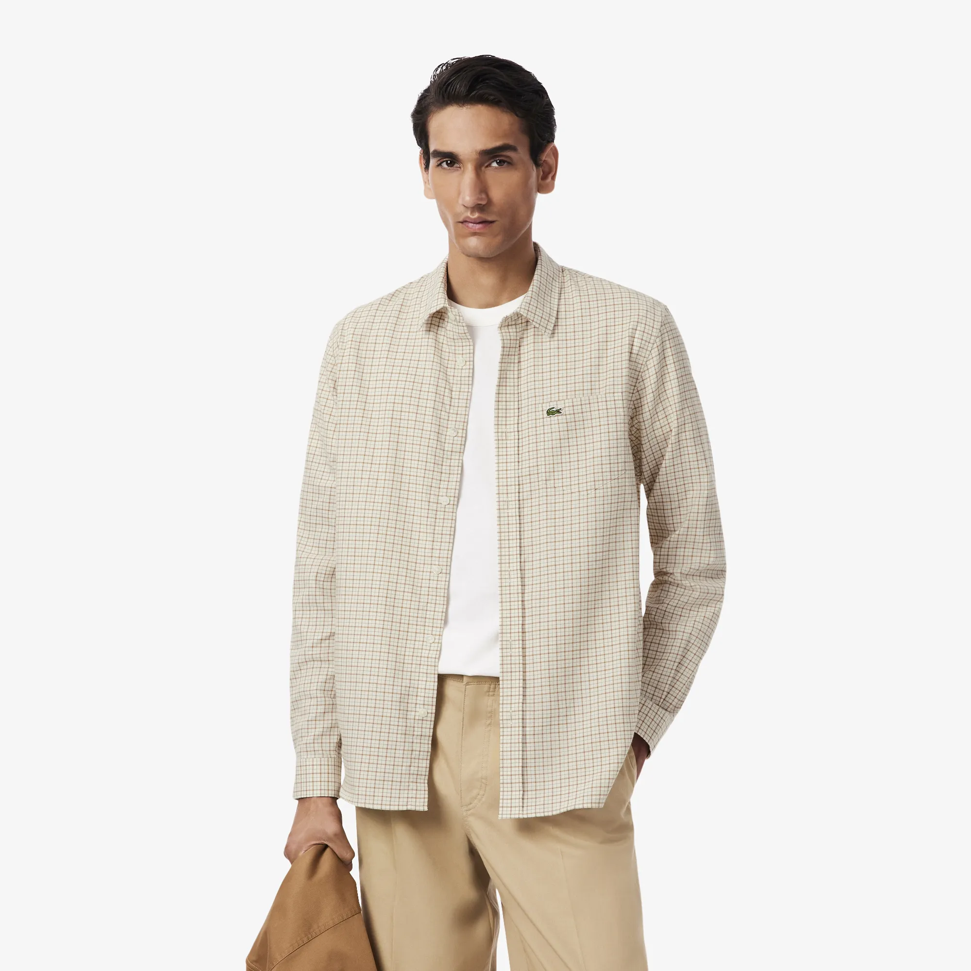Мужская рубашка Lacoste Regular Fit, белый, арт. CH5093