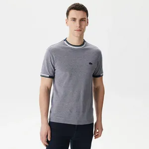 Мужская хлопковая футболка Lacoste с принтом, синий, арт. TH0424