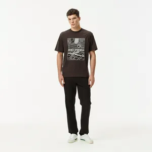 Мужские брюки Lacoste из эластичного хлопка, коричневый, арт. HH3332