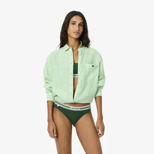Женское нижнее бельё Lacoste из эластичного хлопка, зеленый, арт. 8F1333