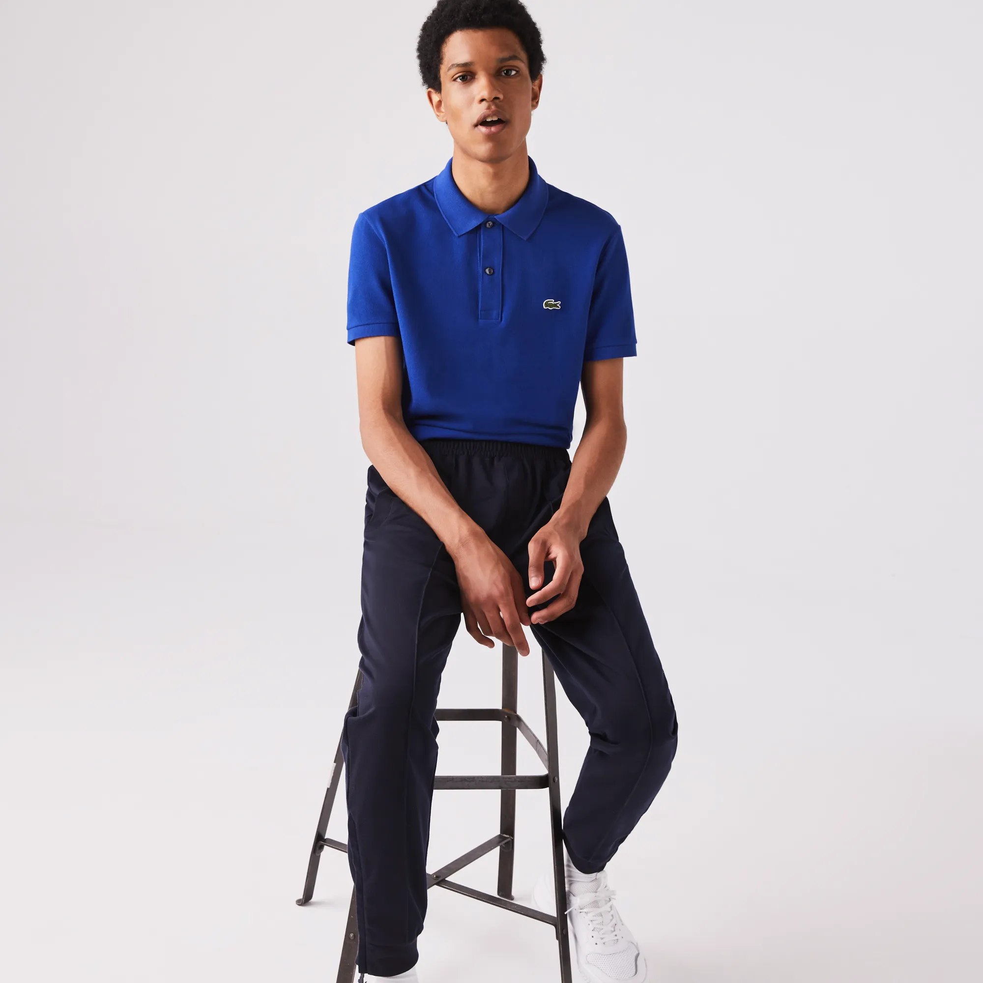 Мужское поло Lacoste L.12.12 Slim Fit, синий, арт. PH4012