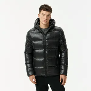Мужская короткая куртка-пуховик Lacoste, черный, арт. BH2417R