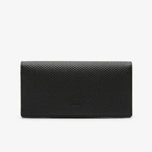 Мужской кожаный кошелёк Lacoste, черный, арт. NH3598CE