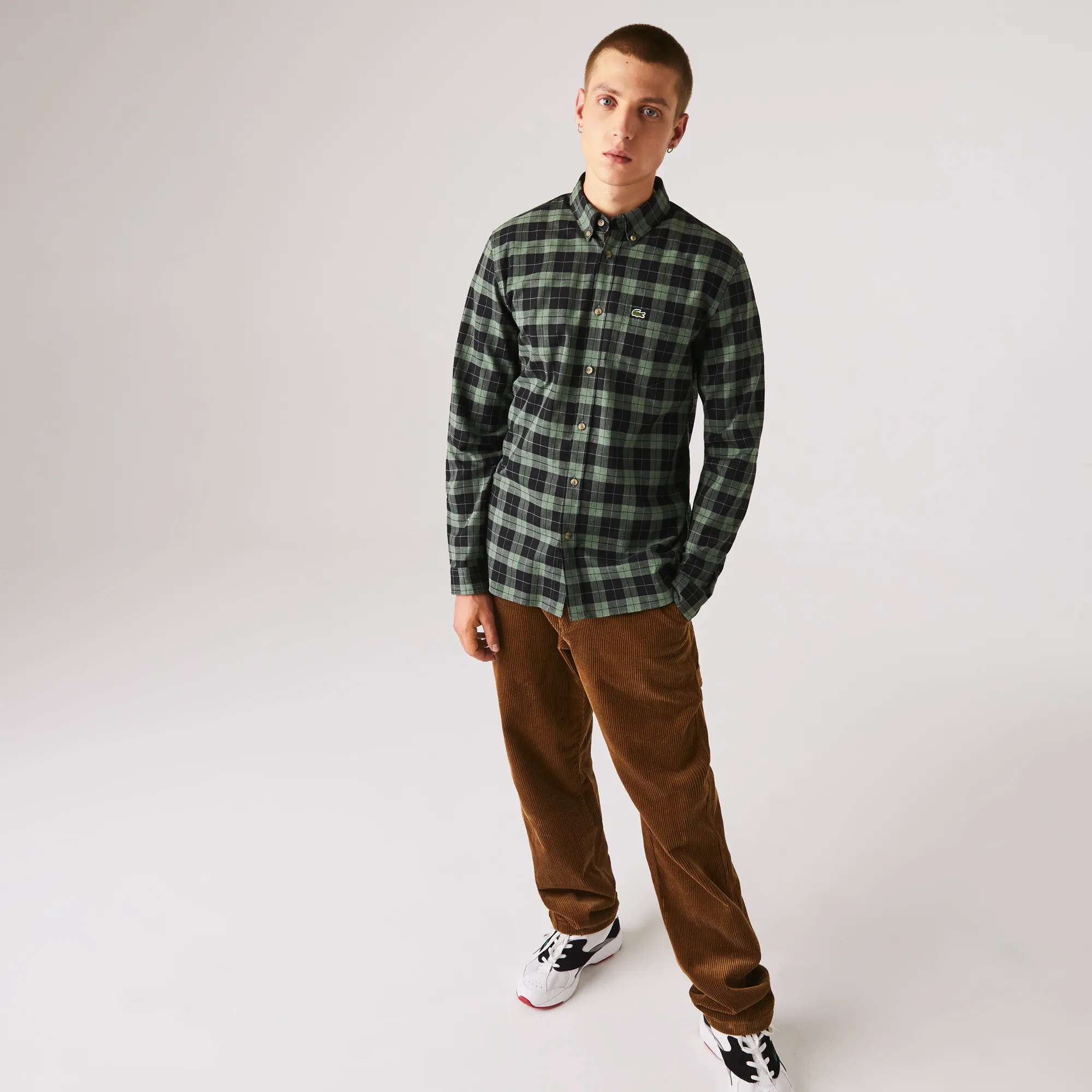 Мужская рубашка Lacoste Regular Fit, черный, арт. CH2565