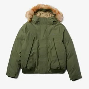 Мужская короткая парка Lacoste с мехом, зеленый, арт. BH1961