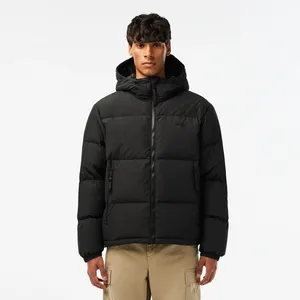 Мужская стеганая водоотталкивающая короткая куртка Lacoste, черный, арт. BH3522