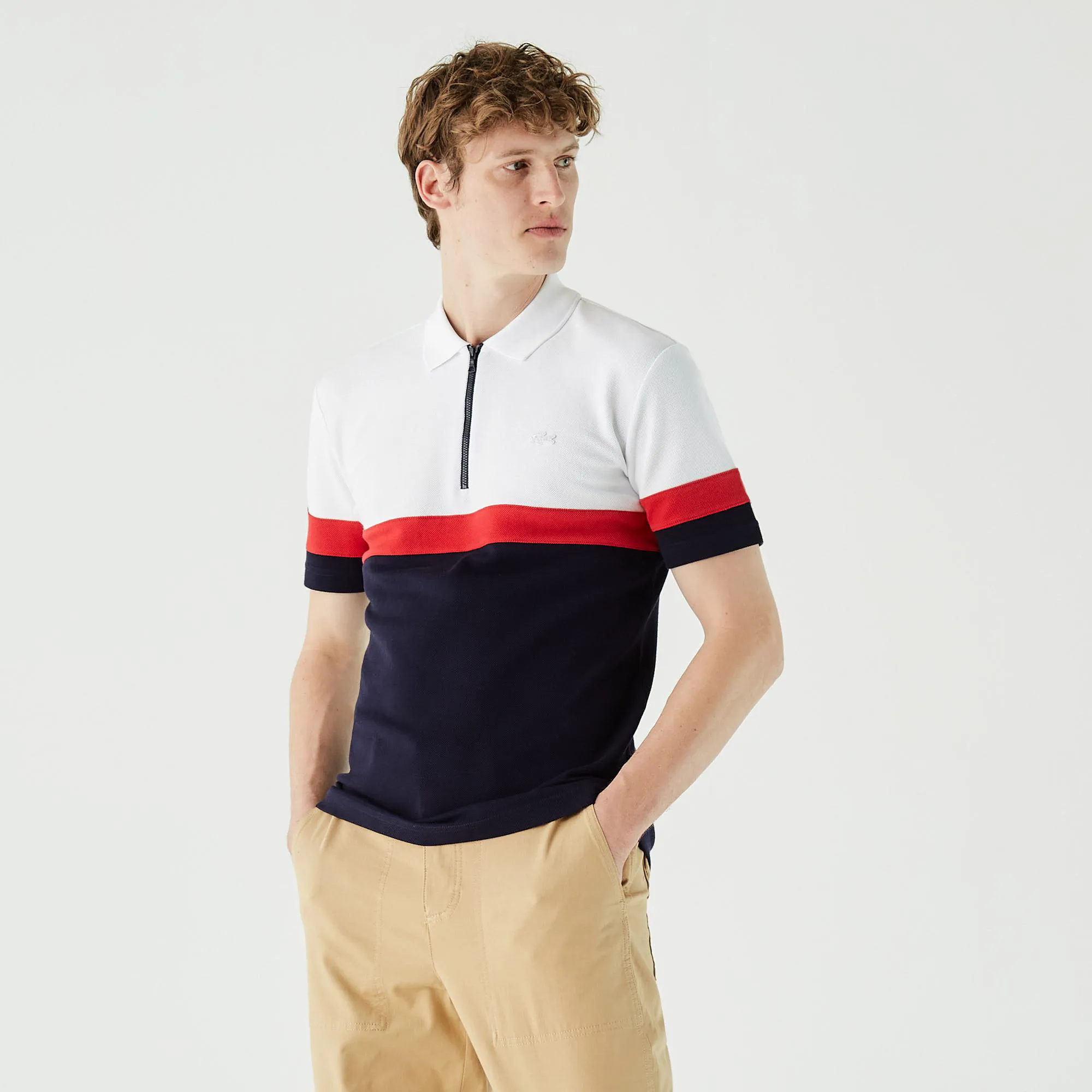 Поло Lacoste Regular Fit, белый, арт. PH0238