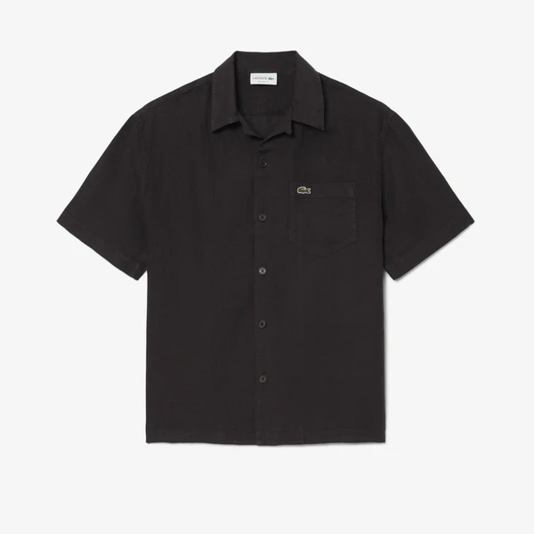 Мужская рубашка из льна Lacoste, коричневый, арт. CH2339