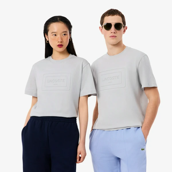 Футболка Lacoste хлопковая, серый, арт. TH0794