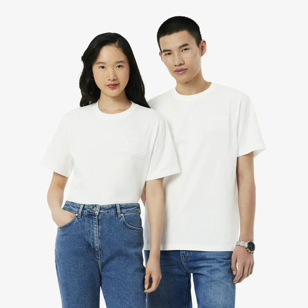 Футболка Lacoste хлопковая унисекс, белый, арт. TH0753