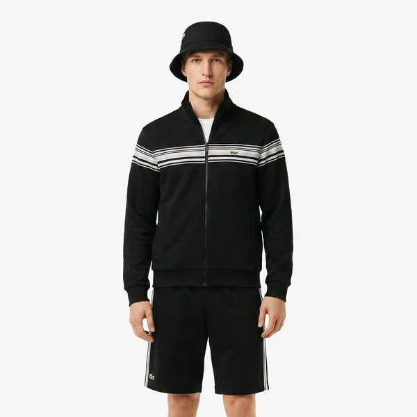 Мужская хлопковая толстовка Lacoste, черный, арт. SH0606