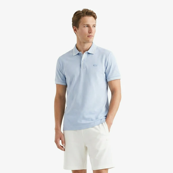 Поло Lacoste хлопковое, голубой, арт. PH0617