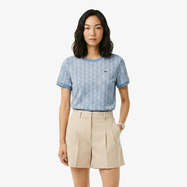 Футболка Lacoste хлопковая, голубой, арт. TF3244