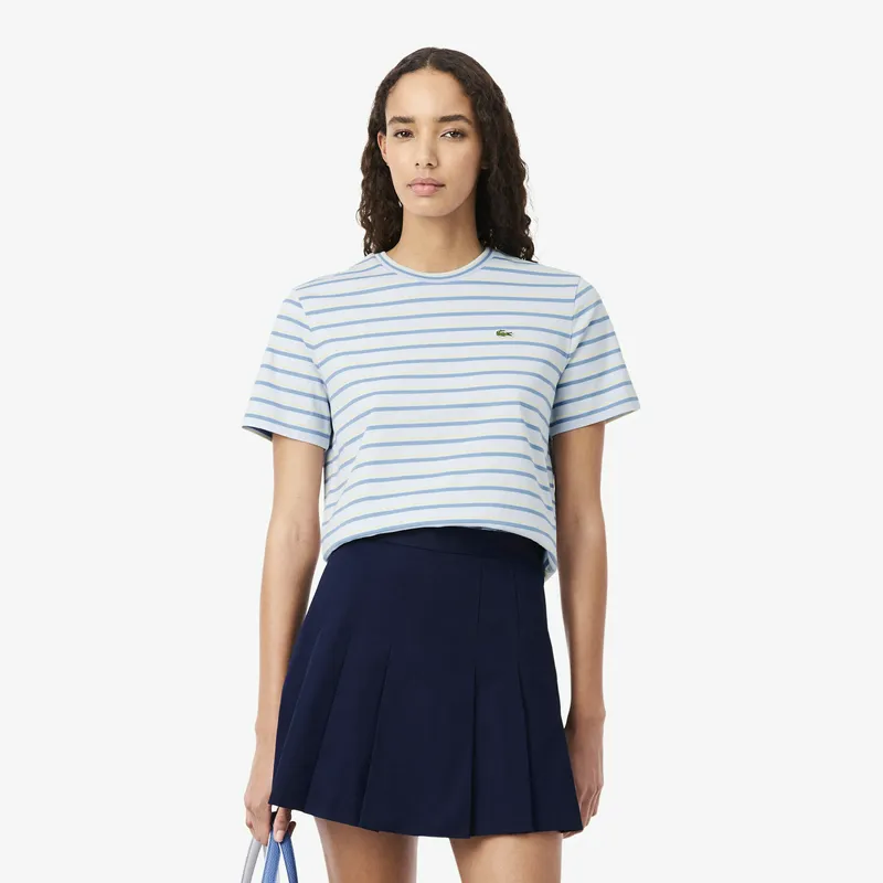 Женская футболка Lacoste из хлопка, белый, арт. TF7574