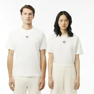 Футболка Lacoste хлопковая унисекс, белый, арт. TH2739