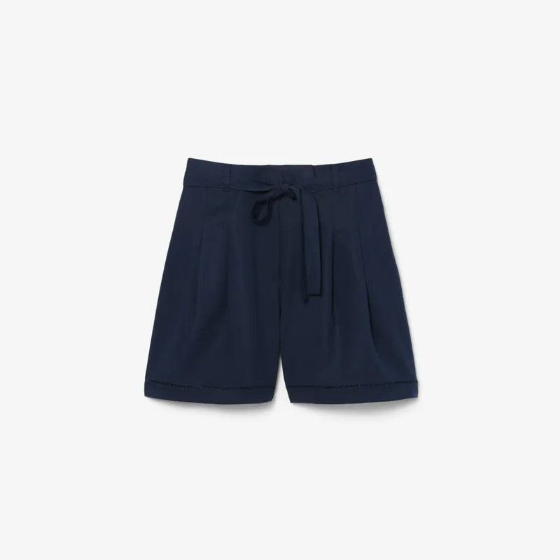 Бермуды Lacoste из льна, синий, арт. FF1026
