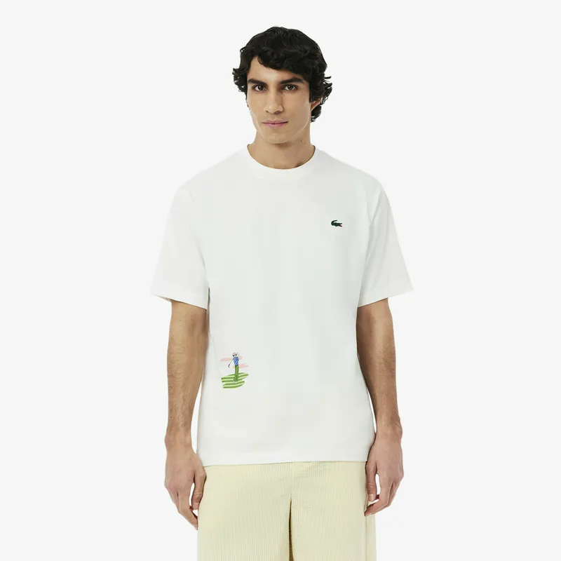 Футболка Lacoste из хлопка, белый, арт. TH0126