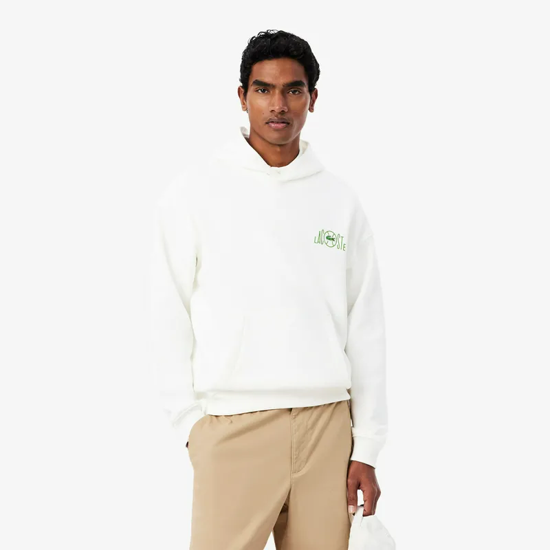 Толстовка Lacoste хлопковая, белый, арт. SH2196