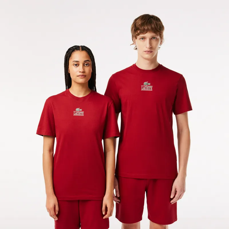 Футболка Lacoste из хлопка, красный, арт. TH1147