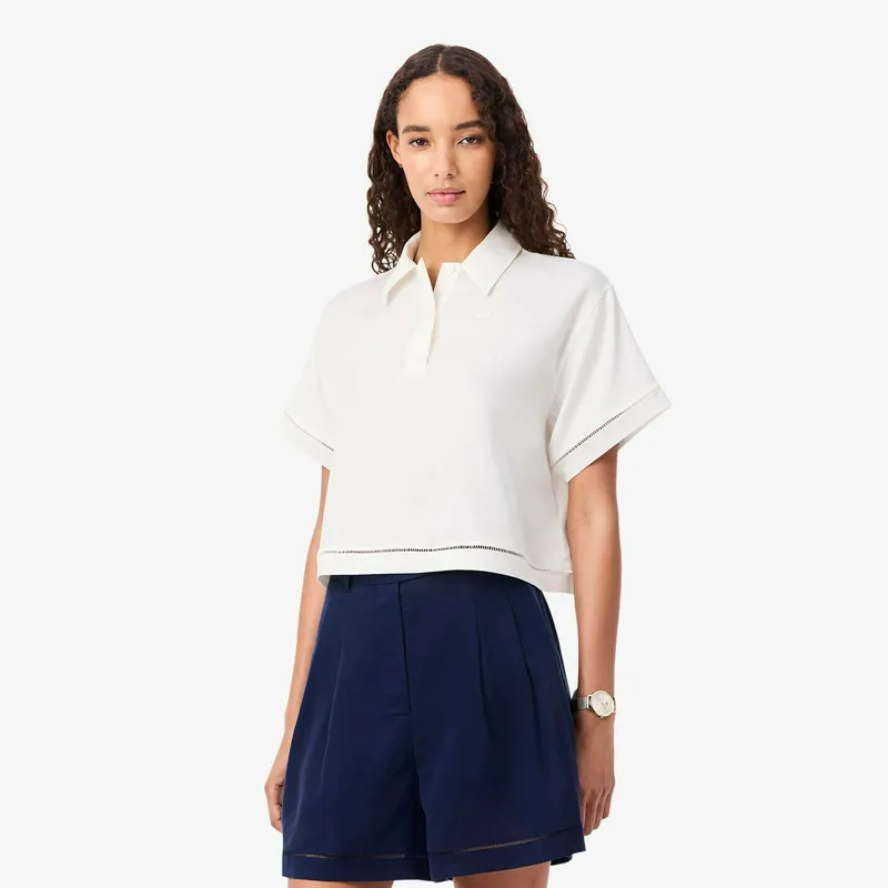 Рубашка Lacoste из смеси льна, белый, арт. CF0061